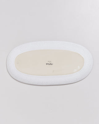 Melides - Serving platter L white